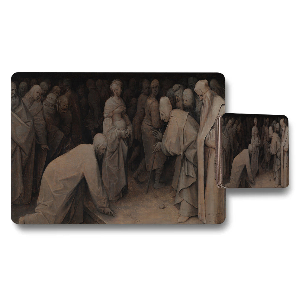 Last Supper Themed Placemats And Coaster Set For Dining Room Decor