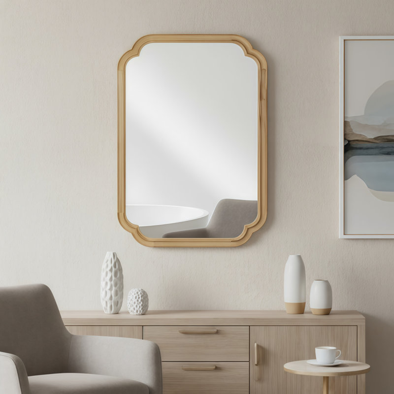 Miroir de coin 20 po x 30 po, Naturel, 30 po x 20 po