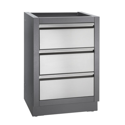Armoire 2 tiroirs Napoleon OASIS - IM-2DC-CN - Sans assemblage, découpes, pieds réglables