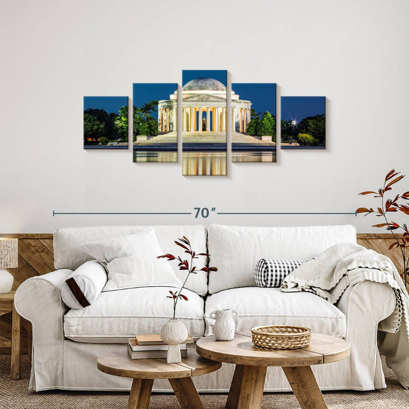The Jefferson Memorial, 24" H x 55" W