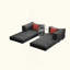 Canapé modulaire, canapé convertible Pudding Block, canapé-lit sur pied avec accoudoirs et canapé-lit confortable, canapé à compression pour le salon et la chambre à coucher-121068835
