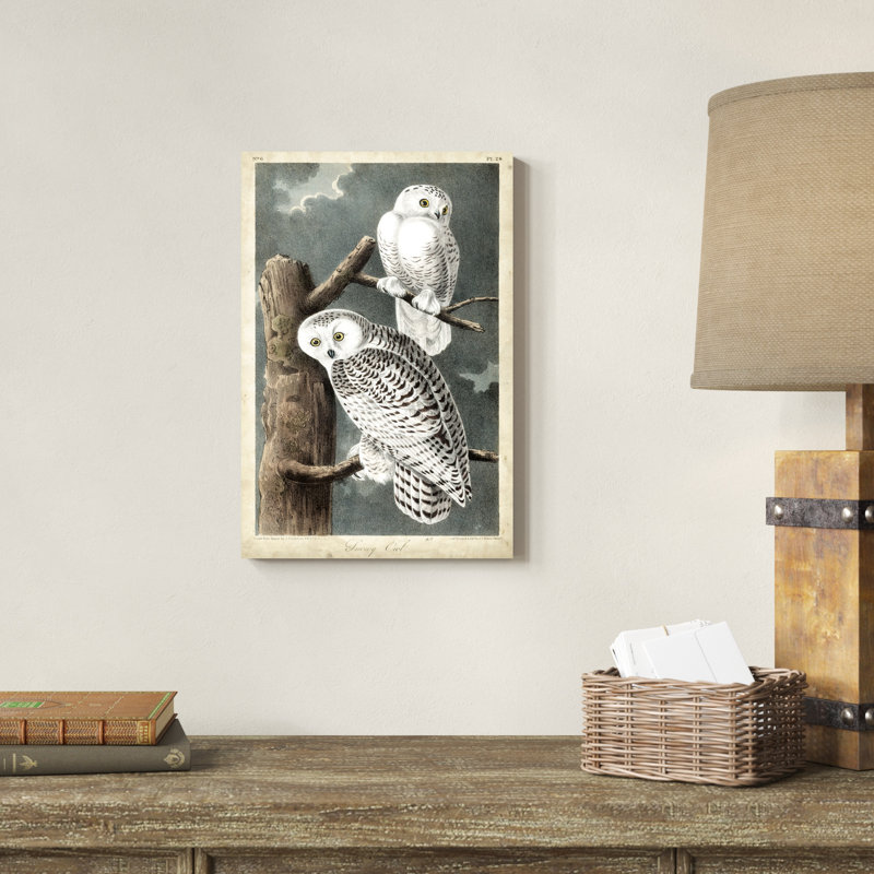 Audubons Harfang des neiges, H 18 po x l 12 po x P 1,25 po