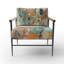 Fauteuil d'appoint rembourré rose et bleu Minimalims Fludity I-842107369