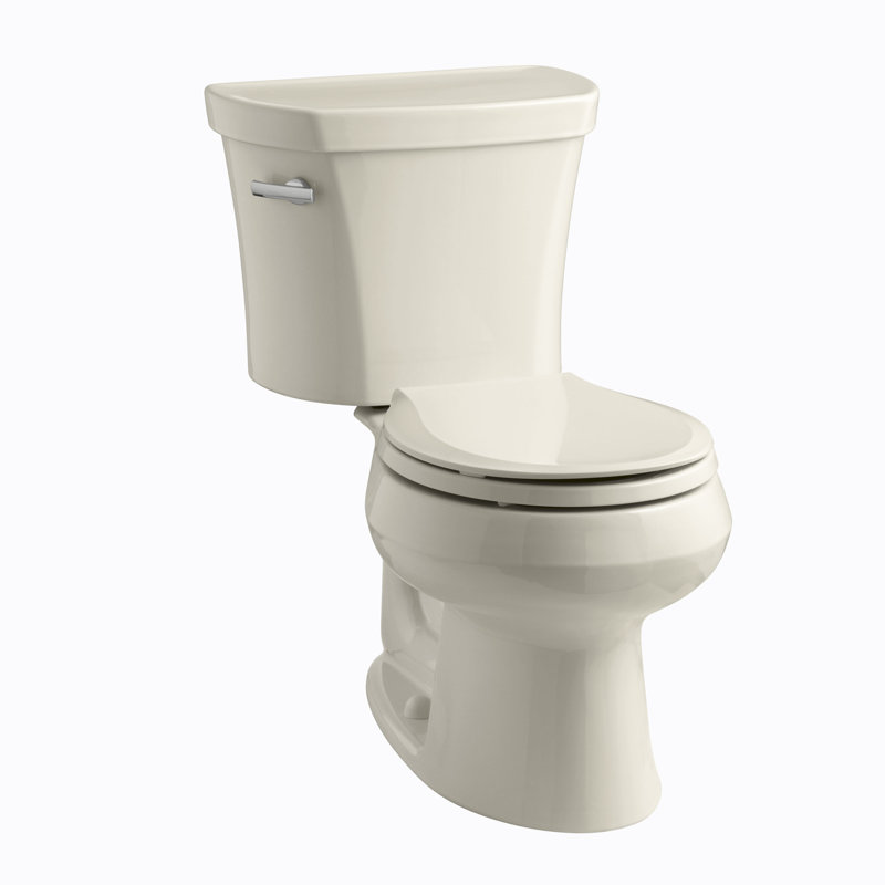 WellworthÂ 1.28 GPF Water Efficient Elongated Two-Piece toilet (Seat Not Included), Almond