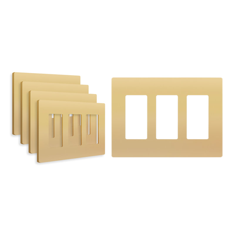 Plaque de protection murale sans vis ENERLITES, Or