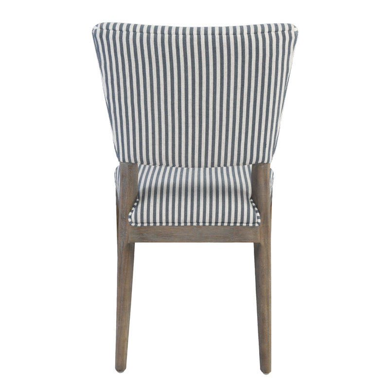 Phillip Upholstered Dining Chair Gray Set Of 2, Black, Natural