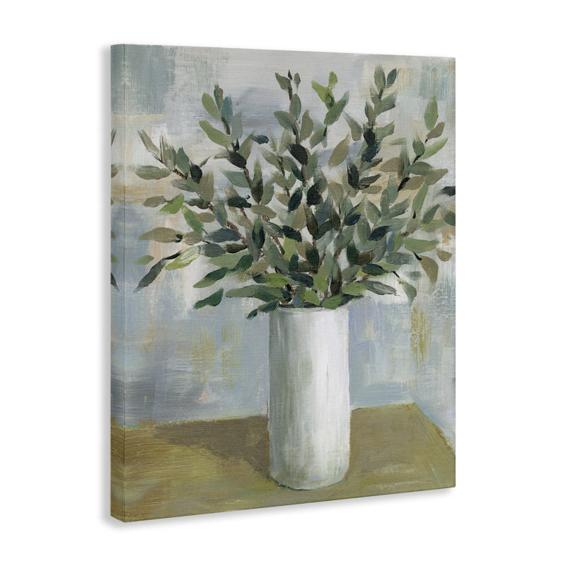  Art mural sur toile "Leafy Green Plant" par Cloverfield & Co., H 20 po x l 16 po