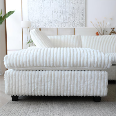 Upholstered Sectional Sofa Ottoman