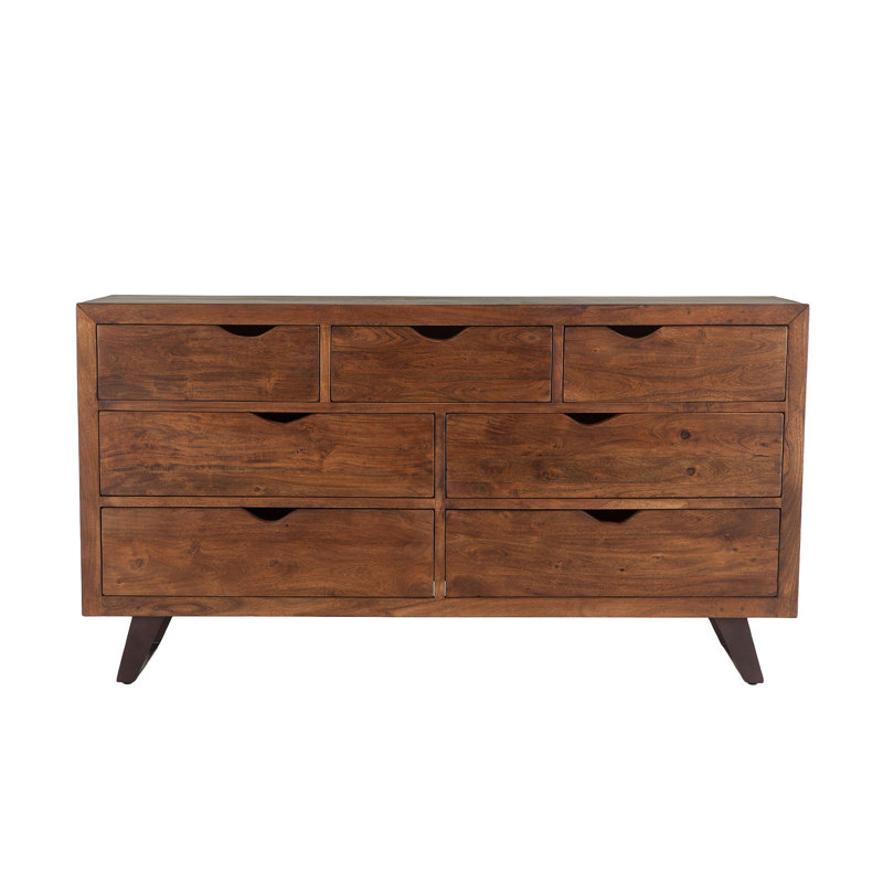 Nottingham 7 - Drawer Solid Wood Dresser, Walnut