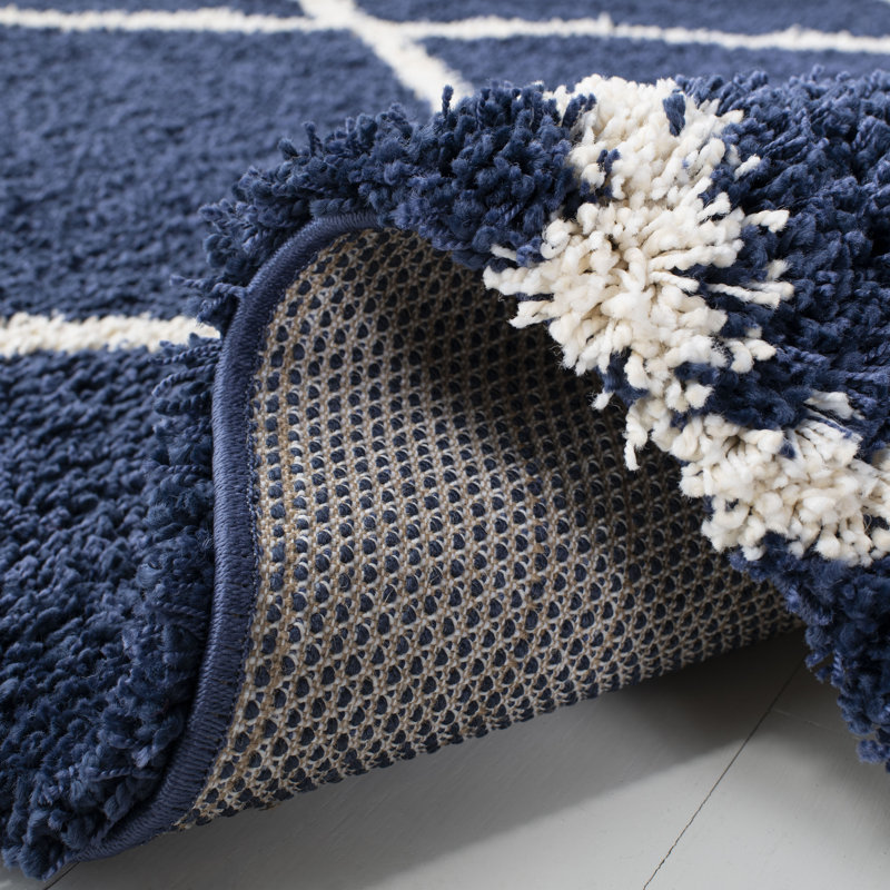 Rizco Shag Performance Geometric Rug, Runner 2'3" x 8'