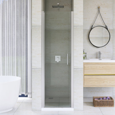 28-29 3/8" Pivot Semi-Frameless Shower Door