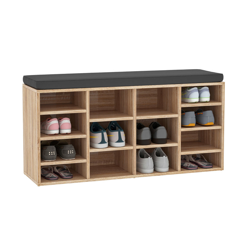 14 Pair Shoe Storage Bench