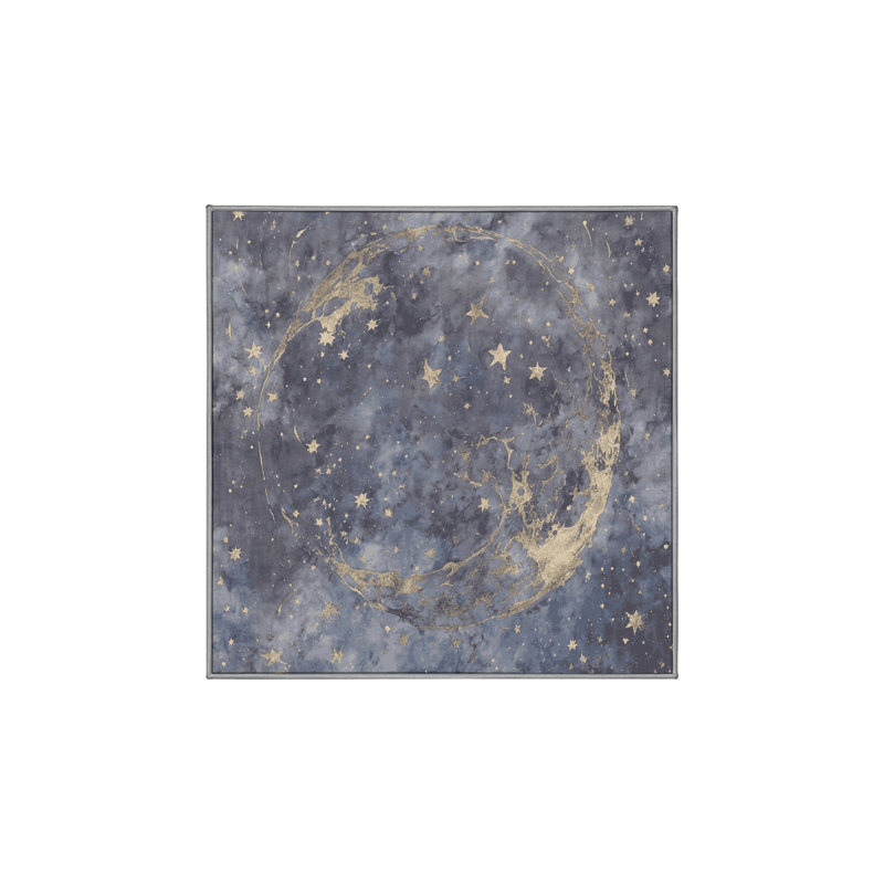 Tapis gris lavable à la machine, Carré 4 pi
