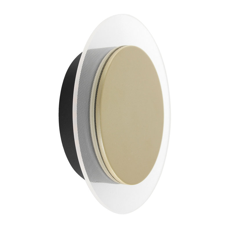 Panos LED Flush Mount, Black/Copper