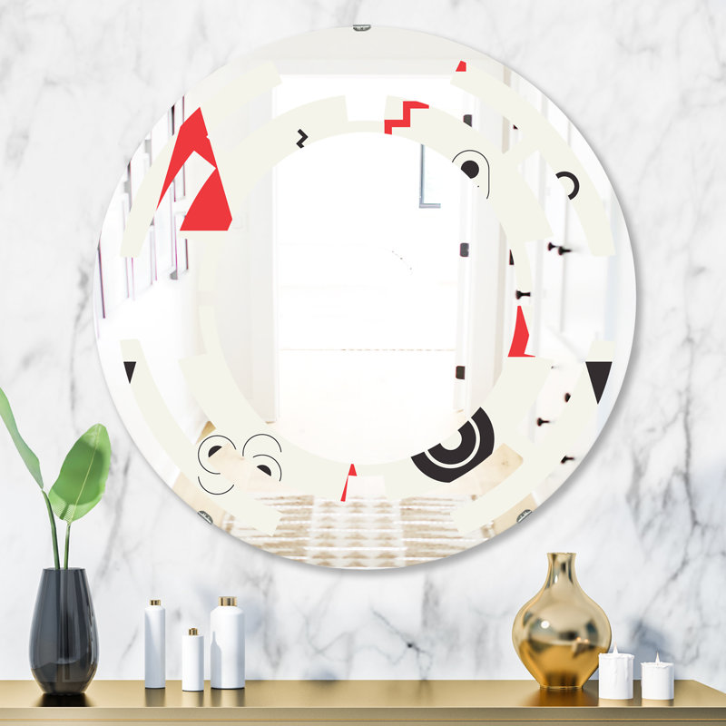 Miroir mural Space Triangular Design III, H 31,5 po x l po