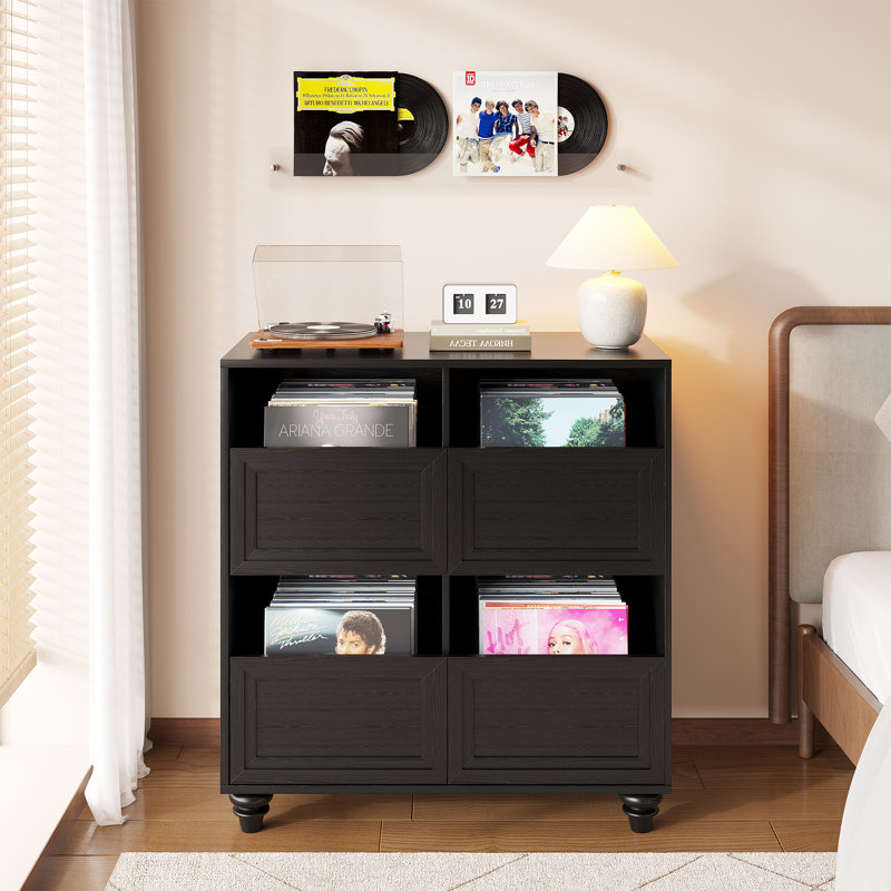 85 cm H Media Shelves, Black
