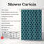 Rideau de douche 1 pièce rose or bleu clair-826775588