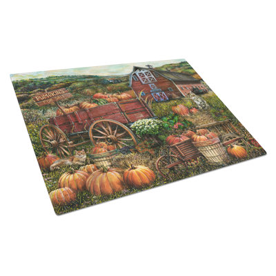 Planche à découper en verre pour les fêtes de l’allée et de la ferme automne