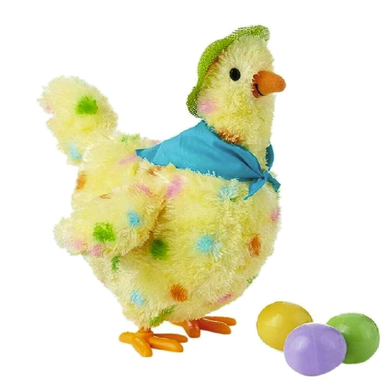 Enfants, dessin animé, poule, poules pondeuses, jouets, chant, balançoire, cadeaux, poupée
