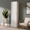 Armoire de rangement haute à 1 porte avec tablettes Balfour - l 14,17 po - blanc
