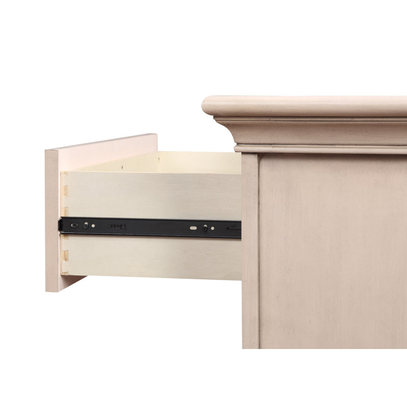 Imina 2 Drawer Nightstand, Sandy Beach