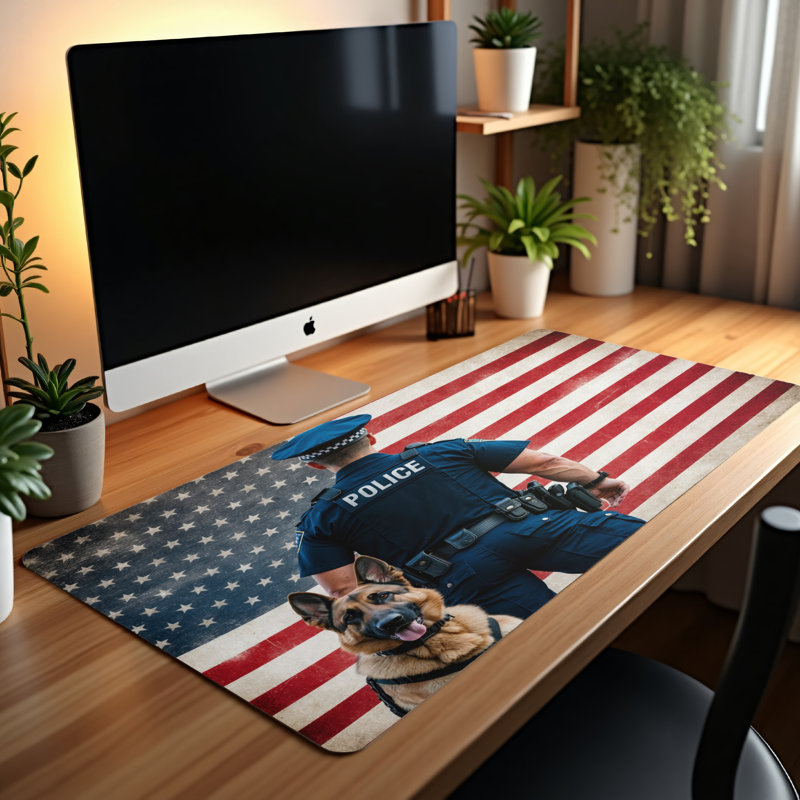Polyester Desk Pad, 14.4x12.1