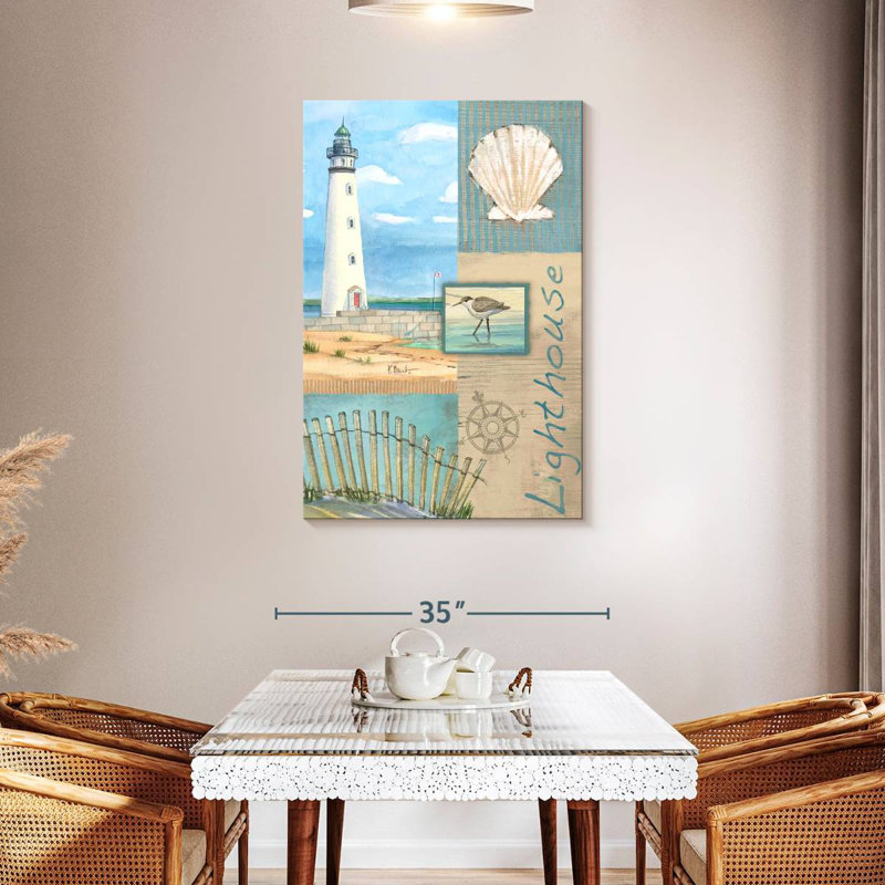 Collage de phare, H 45 po x l 30 po