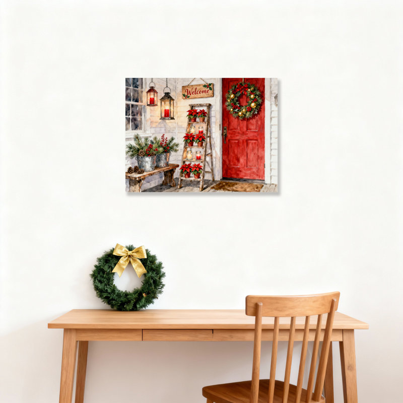 Porte, art mural sur toile, H 12 po x l 18 po
