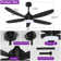 42" RGB Ceiling Fan With Led Light and Remote/App Control