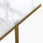 Modern White Faux Marble Dining Table with Double Pedestals Base Pre-Assembly-833936338