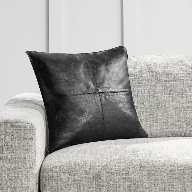 Cheyenne Square Pillow Cover & Insert, Black, Square 22"
