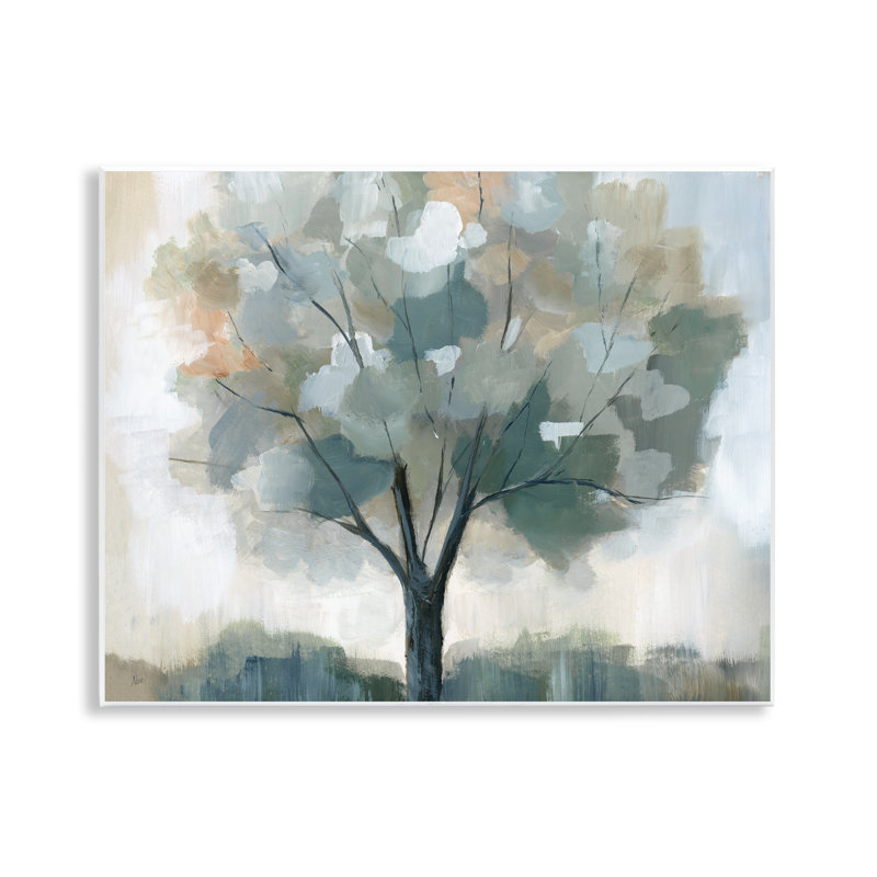 Mottled Tree Impression Wall Plaque Art by Nan
