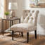 Fauteuil d'appoint Easton en tissu beige Easton
