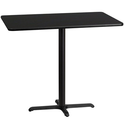 Jaramillo Rectangular Laminate Table Top with Standard or Bar Height Table Base