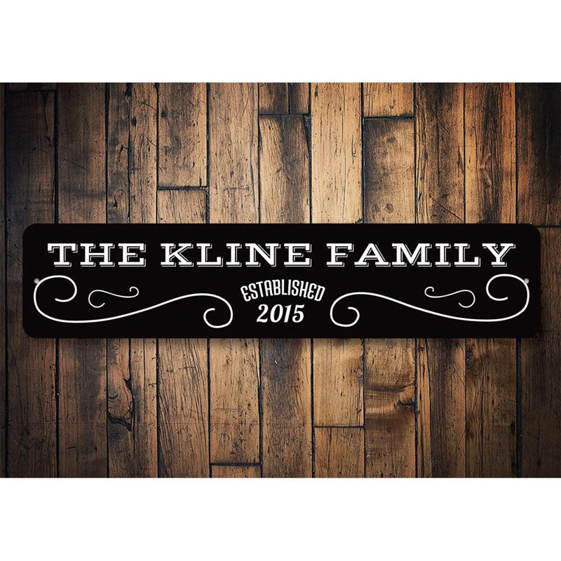 Plaque en aluminium personnalisée, H 6 po x l 24 po x P 0,06 po