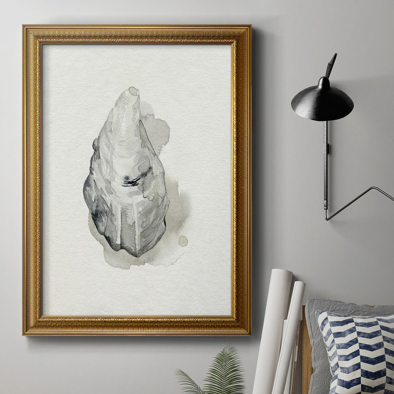 Toile encadrée de qualité supérieure «Oysters On The Bay III» - prête à être accrochée, H 20 po x l 16 po