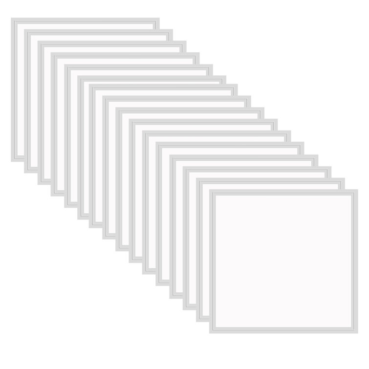2 ft x 2 ft 80-Watt Equivalent Integrated LED Ceiling Panel Light,4800 Lumens, 5000K,16 Pack