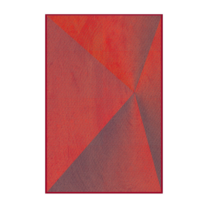 Tapis rouge / brun Ericka, Rectangle 5 pi x 8 pi