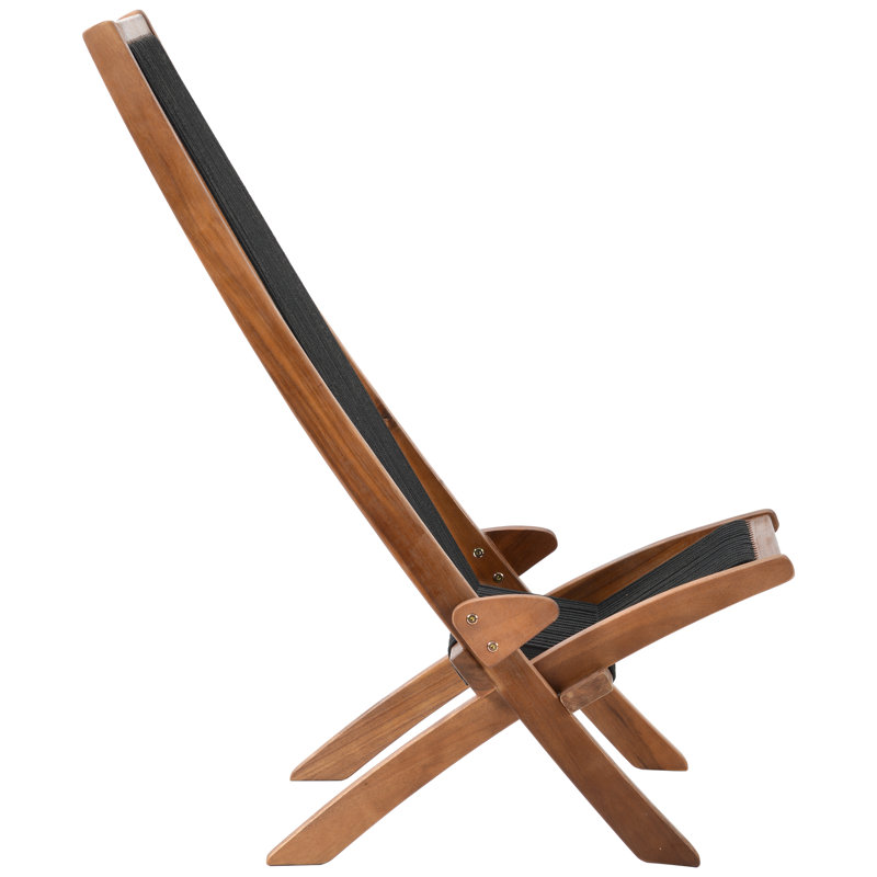 Chaise Adirondack pliante en bois massif Alvord Langston