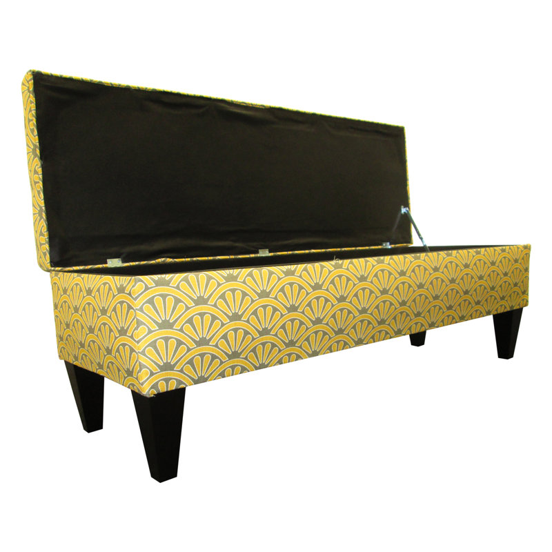 Regis Upholstered Storage Bench, Bonjour Dijon