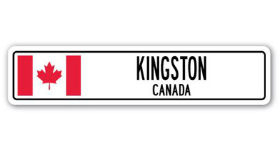 Plaque de rue en aluminium Kingston, Canada
