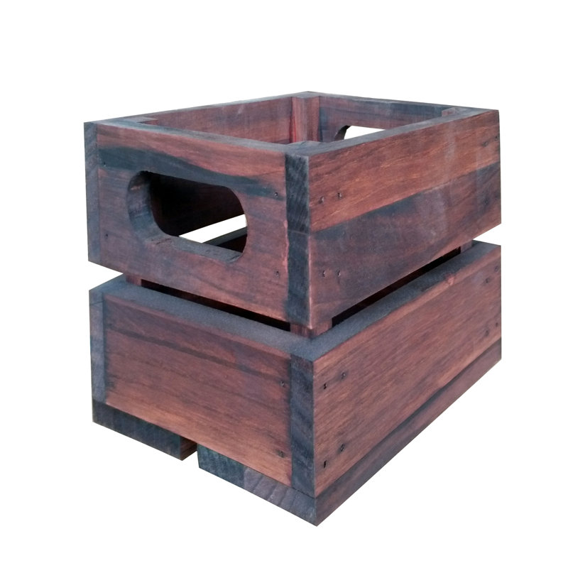 Millwood Pines® Vintage Wooden Small Box Crate Rustic Wall Display Nails Storage Craft Garage 24EAD9359AD8457D90F3DFB42AE25322