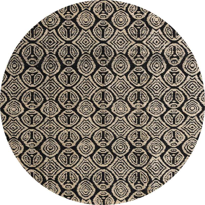 Tapis abstrait moderne 5218, Rond 3 pi
