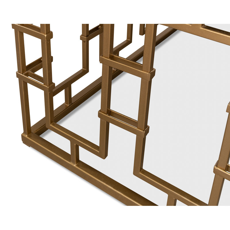 Brass Gate Solid Wood Top Coffee Table