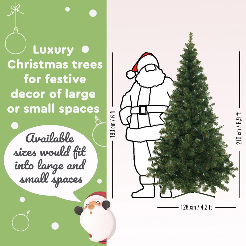 Artificial Christmas Tree, 6.89ft H x 4.2ft W
