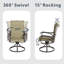 Ensemble de 2 chaises de patio pivotantes et pivotantes toutes saisons-939052605