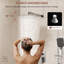Système de douche encastré 9,84 pouces avec pomme de douche à effet pluie, douche à main à 3 fonctions, barre coulissante réglable, valve à pression équilibrée, ensemble de robinet de douche mural complet-133712322