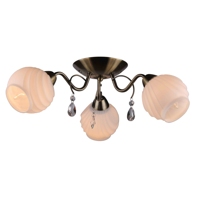Duston Crystal Semi Flush Mount