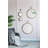 Iron Frame Vertical Round Mirror