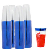 Disposable Plastic Cups, Royal Blue Colored Plastic Cups, 18-Ounce Plastic  Party Cups, Strong and Sturdy Disposable Cups for Party, Wedding 